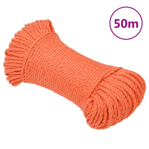 Cuerda de trabajo polipropileno naranja 3 mm 50 m D