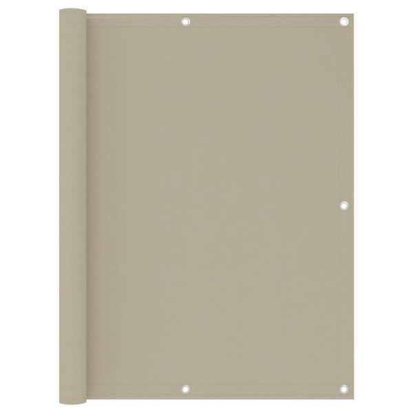 Toldo para balcão de tecido oxford beige 120x500 cm D