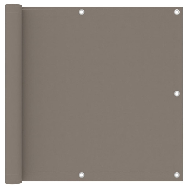 Toldo para balcón de tela oxford gris taupe 90x500 cm D