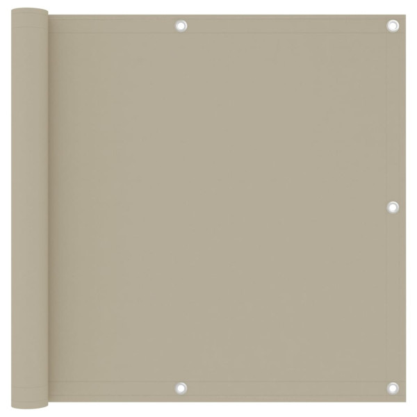 Toldo para balcão de tecido oxford beige 90x300 cm D