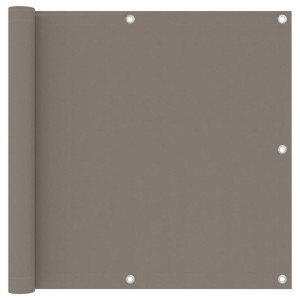 Toldo para balcón de tela oxford gris taupe 90x400 cm D