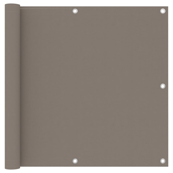 Toldo para balcón de tela oxford gris taupe 90x400 cm D