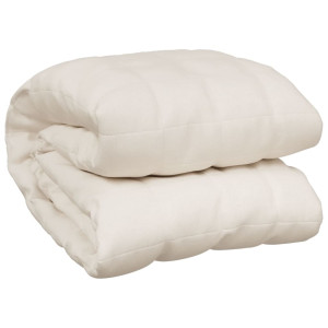 Manta con peso tela color crema claro 220x230 cm 15 kg H