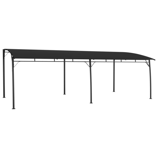 Toldo guarda-sol de jardim cinza antracite 6x3x2,55 m D