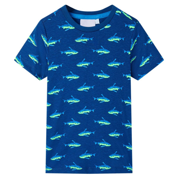 Camiseta de niños azul oscuro 104 D