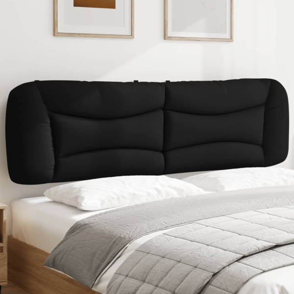 Cabecero de cama acolchado tela negro 180 cm D