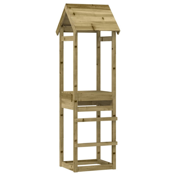 Torre de juegos madera pino impregnada 53x46.5x194 cm D