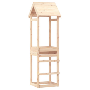 Torre de juegos madera maciza de pino 53x46.5x194 cm D
