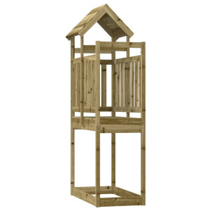 Torre de jogos madeira de pinho impregnada 52,5x110,5x214 cm D