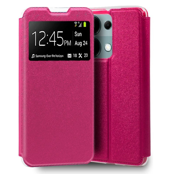 Fundação COOL Capa de Flip para Xiaomi Redmi Note 13 Pro Liso Rosa D