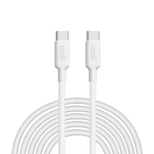 Cable USB Compatible COOL Universal TIPO-C a TIPO-C (3 metros) Blanco 3 Amp D