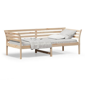 Sofá cama de madera maciza de pino 80x200 cm D