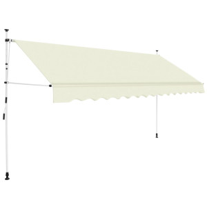 Toldo retráctil de operación manual 350 cm crema D