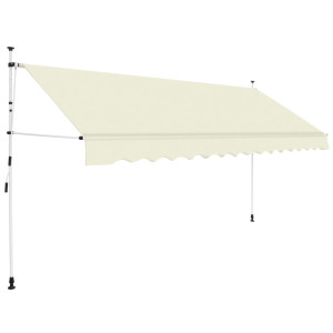 Toldo retráctil de operación manual 400 cm crema D