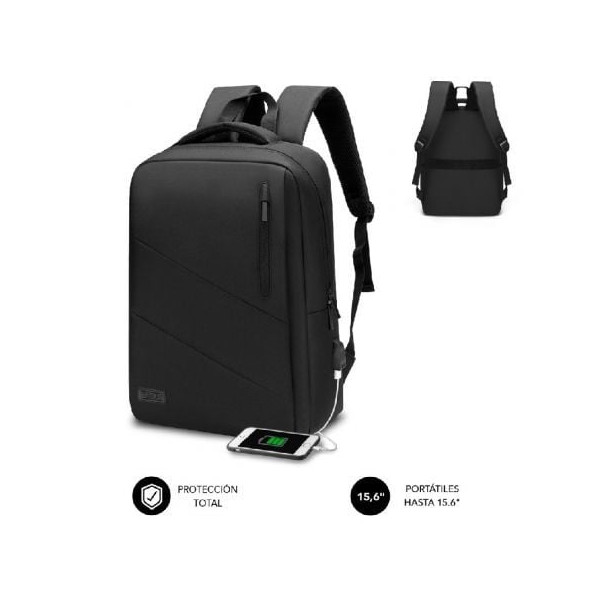 Mochila Subblim city backpack para portátiles hasta 15.6" negro D