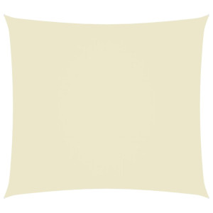 Toldo de vela rectangular tela Oxford color crema 4x5 m D