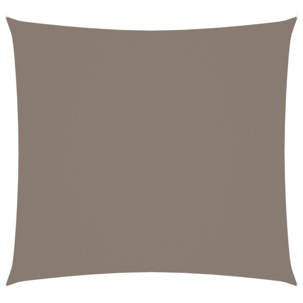 Toldo de vela quadrado de tecido Oxford cinza taupe 4.5x4.5 m D