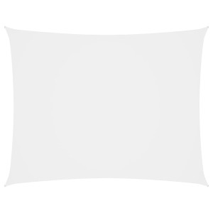 Toldo de vela rectangular tela Oxford blanco 2.5x4.5 m D