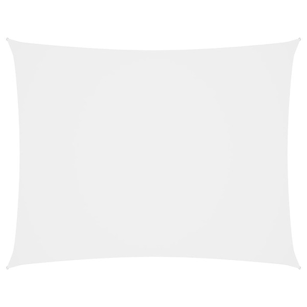 Toldo de vela rectangular tela Oxford blanco 2.5x4.5 m D