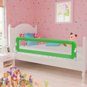 Relâmpago de segurança cama de criança verde 150x42 cm D