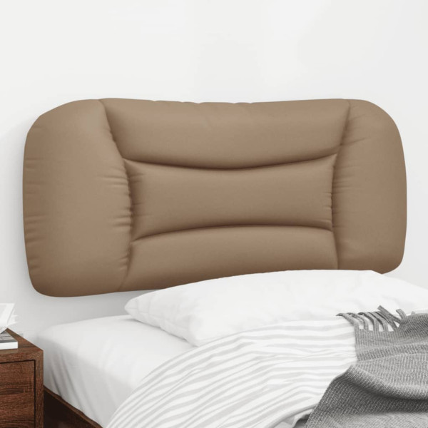 Cabecero de cama acolchado cuero sintético capuchino 80 cm D