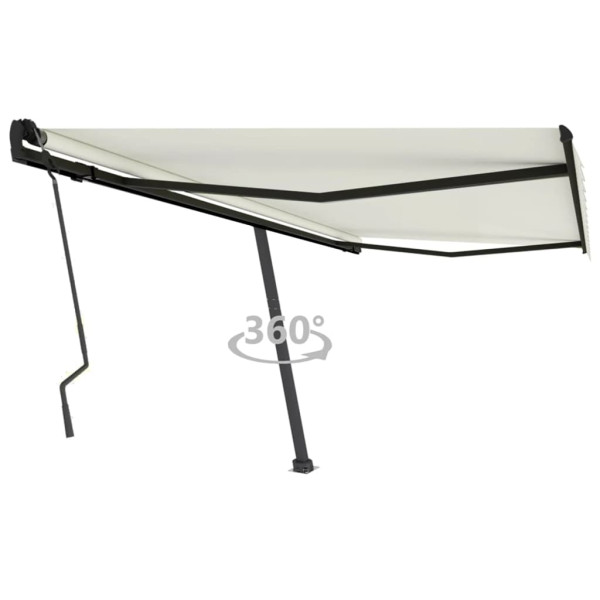 Toldo retrátil manual creme 450x300 cm D