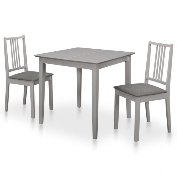 Juego de muebles de comedor 3 piezas MDF gris D