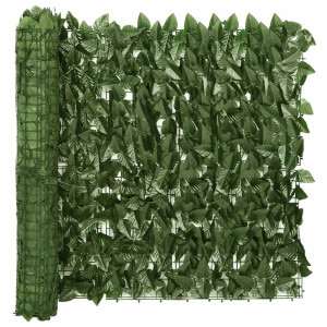 Toldo para balcón con hojas verde oscuro 300x75 cm D