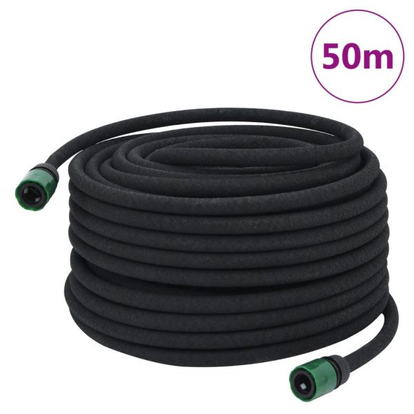 Mangueira porosa para jardim borracha preta 16 mm 50 m D