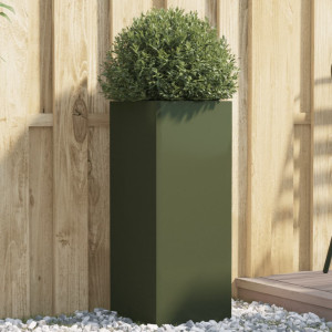 Jardim de aço laminado a frio verde oliva 32x27.5x75 cm D