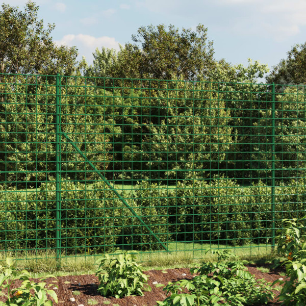 Cerca de arame de aço galvanizado verde 1,6x25 m D