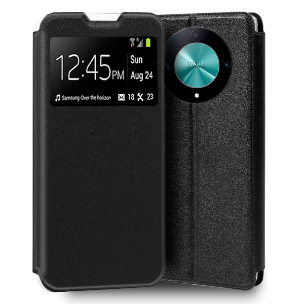 Funda COOL Flip Cover para Honor Magic 6 Lite 5G Liso Negro D