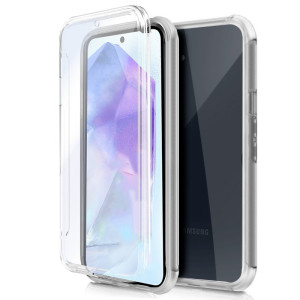 Funda COOL Silicona 3D para Samsung A556 Galaxy A55 5G (Transparente Frontal + Trasera) D