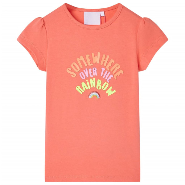 Camiseta infantil color coral 128 D