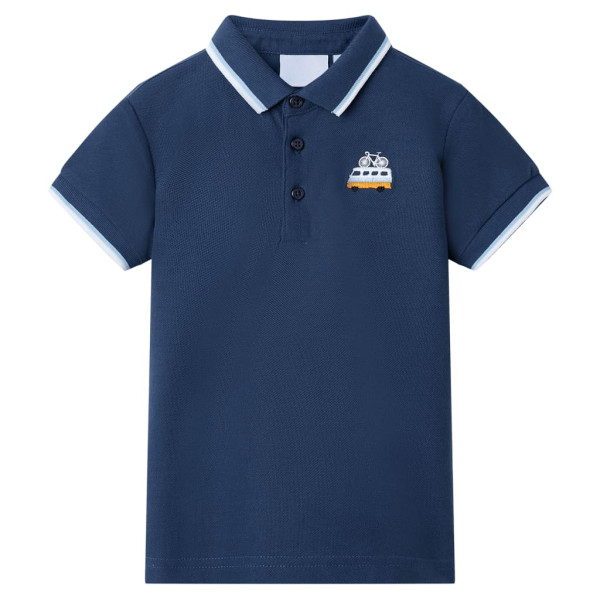 Polo infantil azul oscuro 128 D