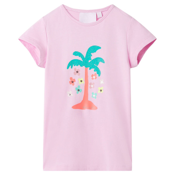 T-shirt infantil em lilás 140 D