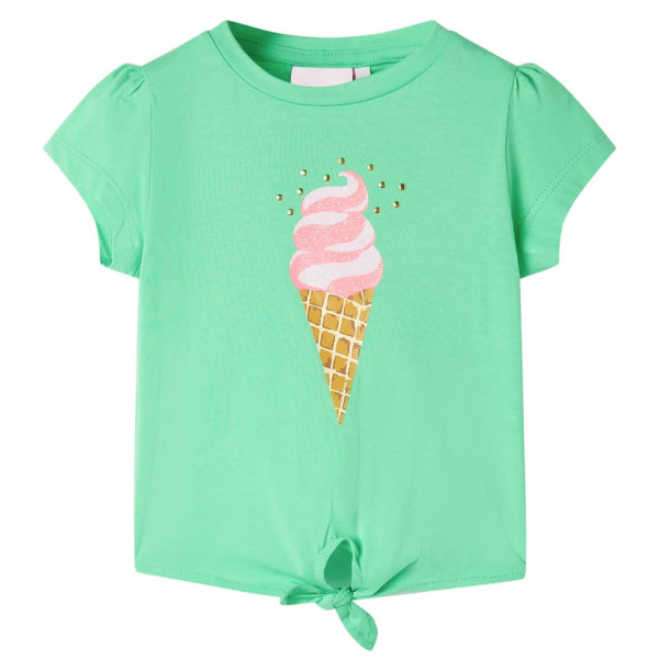 Camiseta infantil verde claro 116 D