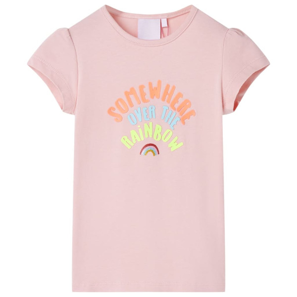 Camiseta infantil rosa claro 92 D