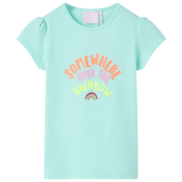 Camiseta infantil aguamarina claro 128 D