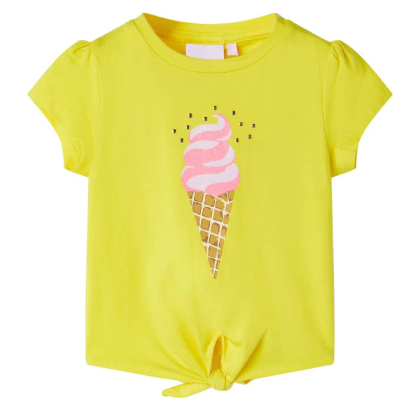 T-shirt infantil amarela 128 D