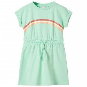 Vestido infantil con cordón verde chillón 104 D