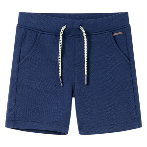 Pantalones cortos infantiles con cordón azul oscuro 128 D