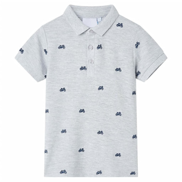 Polo infantil gris melange 104 D