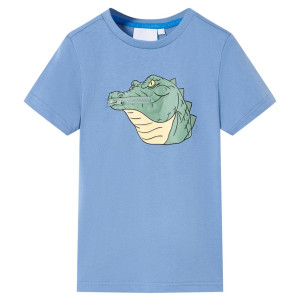 Camiseta infantil azul medio 116 D