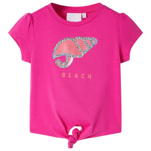 Camiseta infantil rosa oscuro 140 D