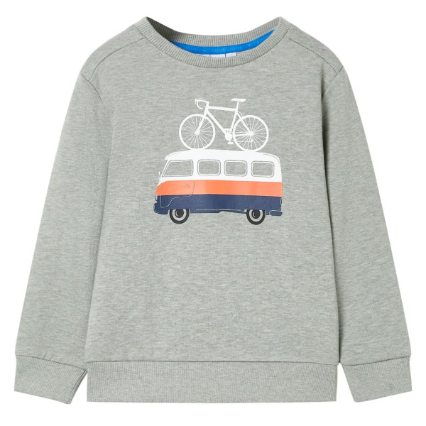 Sudadera infantil caqui claro mélange 140 D