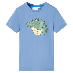 Camiseta infantil azul medio 104 D