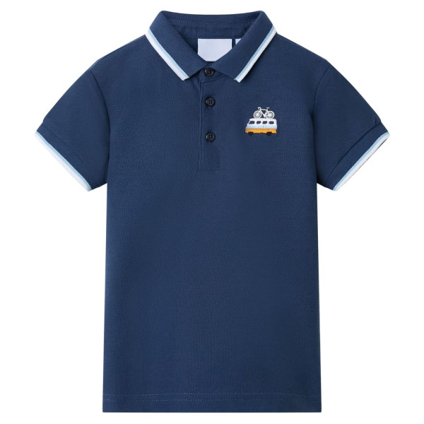 Polo infantil azul oscuro 140 D