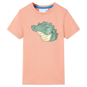 Camiseta infantil naranja claro 104 D