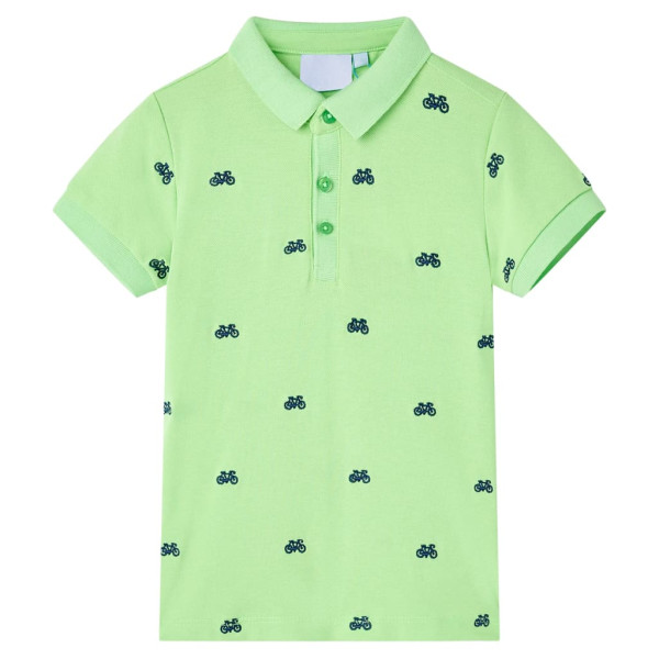 Polo infantil verde neón 140 D